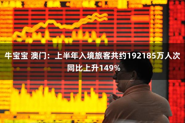 牛宝宝 澳门：上半年入境旅客共约192185万人次 同比上升149%